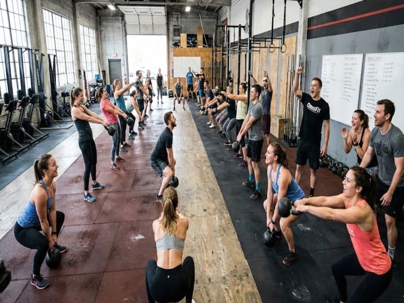 Chart showing cost breakdown of gym flooring materials